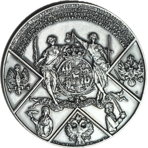 Medaile, královská série - Korski, Stanislaw A. Poniatowski, postříbřený bronz