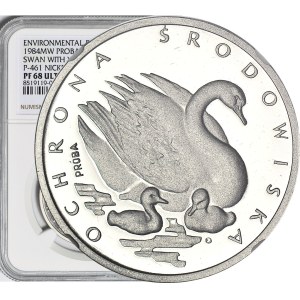 500 złotych 1984, Łabędzie, PRÓBA, NIKIEL