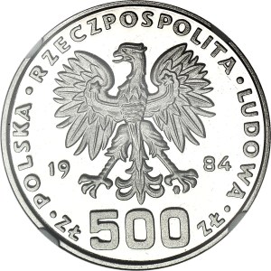 500 złotych 1984, Łabędzie, PRÓBA, NIKIEL