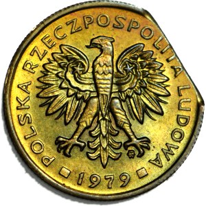 RR-, 2 zlaté 1979, DESTRUKT, konec listu, mincovna