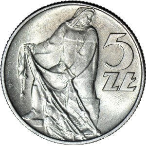 5 gold 1974, Fisherman, mint