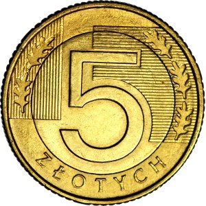 RRR-, 5 gold 2010, SAMPLE brass,5.8g. extremely rare
