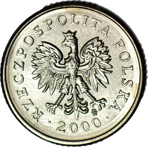 R-, 10 Grosze 2000, mint destrukt, REFLECTION 180 Grad