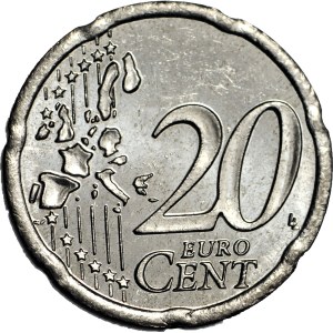 Austria, 20 euro cent 2002 PRÓBA w miedzioniklu