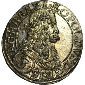 Autriche, Léopold Ier, 3 krajcars 1669, Vienne, frappé