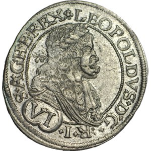 Austria, Leopold I, 6 krajcars 1677, Vienna, beautiful