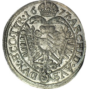 Austria, Leopold I, 6 krajcars 1677, Vienna, beautiful