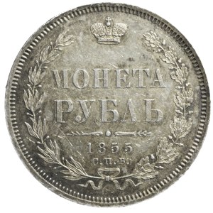 Russia, Nicholas I, ruble 1855 СПБ HI, St. Petersburg