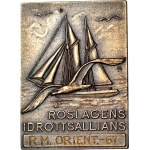 Sweden, Placard 1967, bronze, Roslagens Idrottsallians sailing regatta