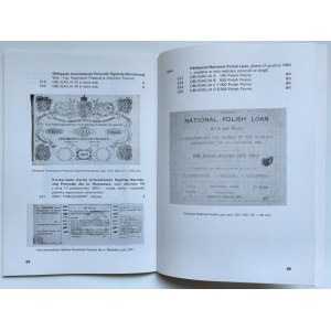J. Moczydłowski, Catalogue of Polish Bonds before and after partition (National Government Assignments 1864)