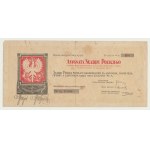 RR-, Assignment of the Polish Treasury, 100 crowns 1918, rare five-digit number and signature of the Head of the Treasury (instead of the Director of the Office)