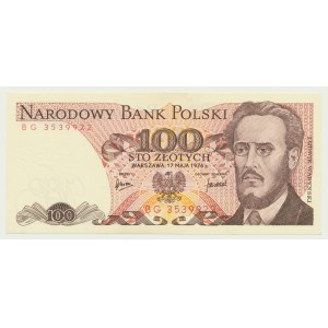 100 zloty 1976 Waryński, serie BG, Szparło L7