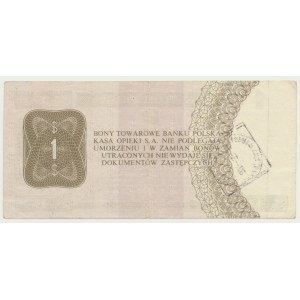 Pewex Gift Certificate, $1 1979, ser. HD