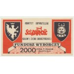 Solidarity, 2,000 zloty, Brick for the Electoral Fund of the Solidarity of Kuyavia and Dobrzyń Region