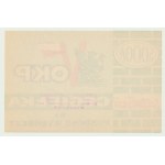 Solidarity, 5,000 zloty 1989, Cegelecka na Fundusz Wyborczy Solidarność Obywatelki Komitet Porozumiewawczy w Szczecinie