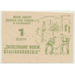 Brick, 1 zloty 1953-56, Stalinogród, Zazielenianiu Stalinogród Province, Sobanski does not note