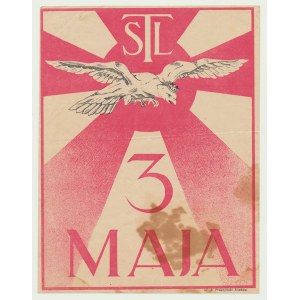 II RP, Gesellschaft der Volksschule (TSL), 3 MAJA 3, Backstein - Plakat 1933?
