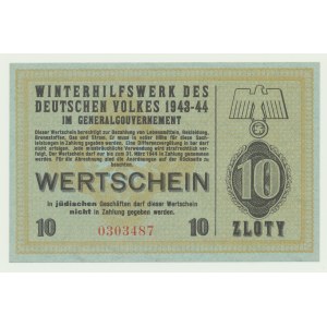 Winter Aid to the German Population, Brick, 10 zloty 1943-1944