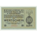 Winter Aid to the German Population, Brick, 10 zloty 1943-1944