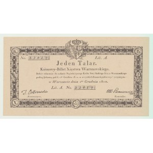 Duché de Varsovie, 1 thaler 1810, fac-similé BN - édition limitée, 1968