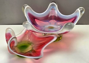 J. Hospodka Decorative platter set - Chribska smelter - Czechoslovakia 1960s.