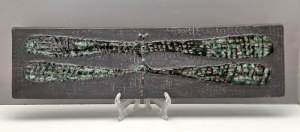 Modernist ceramic plaque - Dragonfly - 1960s
