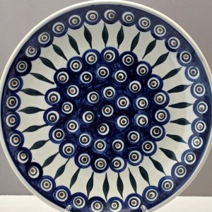 Boleslawiec - hand decorated ceramic platter - pattern 54
