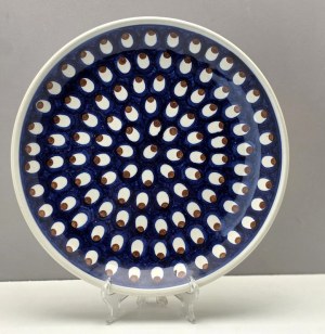 Boleslawiec - hand decorated ceramic platter - pattern 53