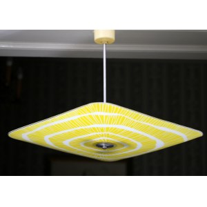 Dizajnerska szklana lampa Napako lata 70 - te Czechosłowacja typu Parasolka