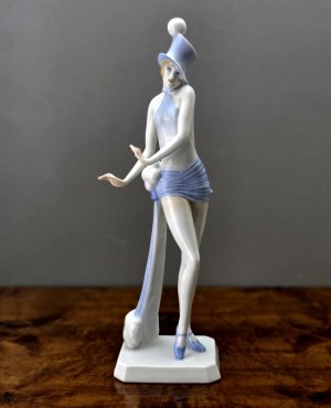 Rosenthal - Art Deco porcelain figurine revue dancer - D. Charol - 1921-1922