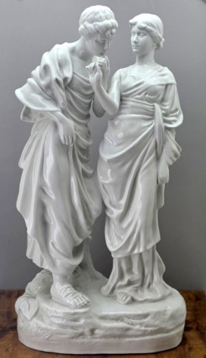 Large palace figural sculpture - Royal Dux Czechoslovakia 1970s