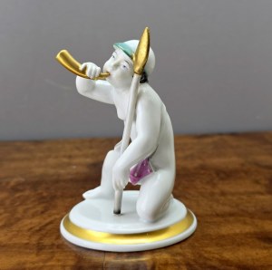 Rosenthal - Jubilee porcelain figurine '' Night Watchman ''. - Selb Bavaria 1929.