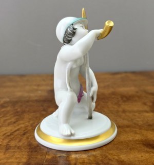 Rosenthal - Jubilee porcelain figurine '' Night Watchman ''. - Selb Bavaria 1929.