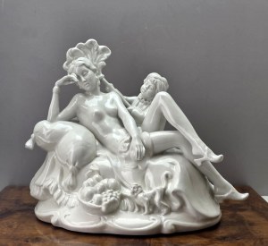 Porcelain figure - Elly Strobach König - atelier - Royal Dux Bohemia 1930s
