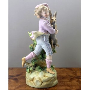 Kolekcjonerska porcelanowa figurka '' Alicja w krainie czarów '' autorstwa Ernst Bohne & Söhne - Rudolstadt 1875-1896