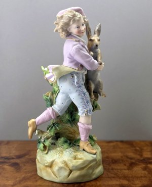 Collectible porcelain figurine '' Alice in Wonderland '' by Ernst Bohne & Söhne - Rudolstadt 1875-1896.