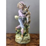 Kolekcjonerska porcelanowa figurka '' Alicja w krainie czarów '' autorstwa Ernst Bohne & Söhne - Rudolstadt 1875-1896