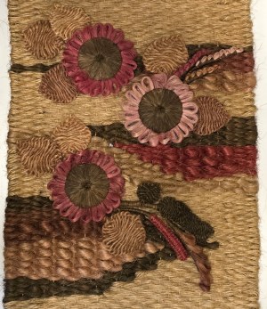 Large kilim / coconut fiber macramé- Cepelia 1990s