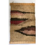 Duży kilim / makrama z włókna kokosowego- Cepelia lata 90-te
