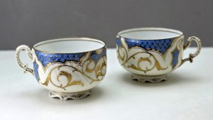 Pair of teacups by Pfeiffer & Löwenstein - Schackenwerth [Ostrov] 1873-1917.