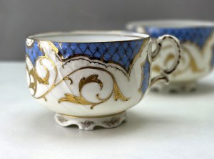 Pair of teacups by Pfeiffer & Löwenstein - Schackenwerth [Ostrov] 1873-1917.