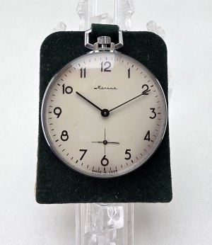 Molniya 18 stone mechanical pocket watch - USSR 1970s