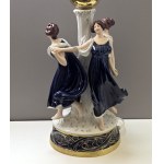 Niespotykana lampa figuralna Trzy Gracje - Royal Dux lata 90-te