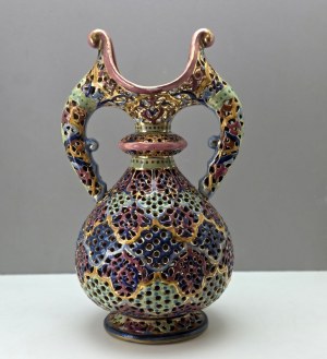 Fischer J. Budapest - imperial openwork majolica - late 19th century. [Austro - Hungary ]