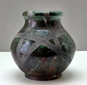 Studio Art Raku Ceramic vase - mid-20th century.