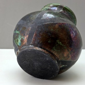 Studio Art Raku Ceramic vase - mid-20th century.