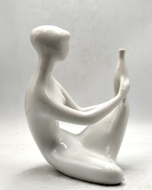 Figurine - Woman with vase, designed by Jitka Forejtová, Royal Dux 1960s.
