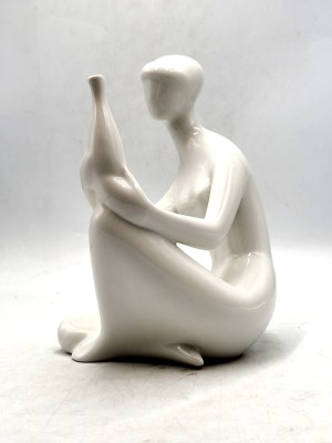 Figurine - Woman with vase, designed by Jitka Forejtová, Royal Dux 1960s.