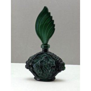 Bohemia - flakon na perfumy w stylu Art Deco ze szkła malachitowego