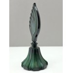 Bohemia - flakon na perfumy w stylu Art Deco ze szkła malachitowego - lata 60-te